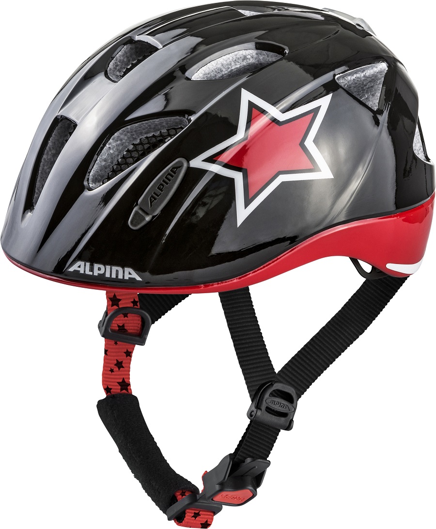 Alpina Fahrradhelm Ximo Flash Stern Schwarz Rot Weiss Kinder Online