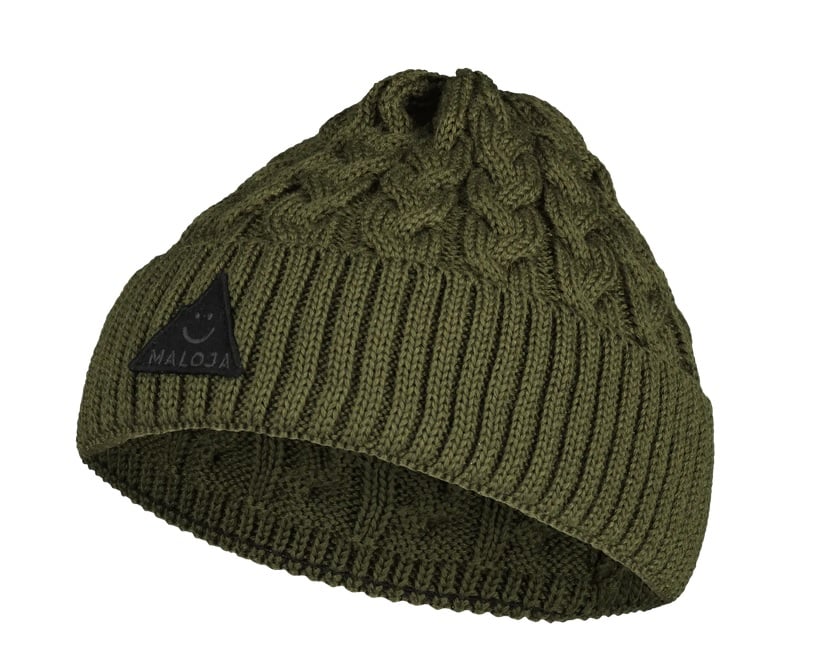 Maloja StrickmĂĽtze (Beanie) FruttetiM - Woll-Mix - mossgrĂĽn Damen