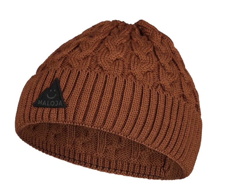 Maloja StrickmĂĽtze (Beanie) FruttetiM - Woll-Mix - braun Damen