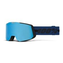 100% Skibrille Snowcraft HiPER Mirror Blue Lens blau - 1 Brille