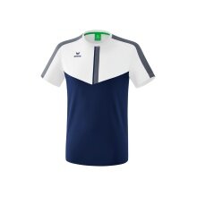 Erima Sport-Tshirt Squad weiss/navyblau Kinder