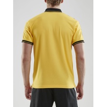 Craft Sport-Polo Pro Control (100% Polyester) gelb/schwarz Herren