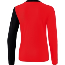 Erima Sport-Langarmshirt 5C (100% Polyester) rot/schwarz Damen