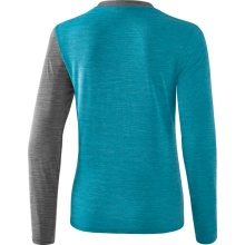 Erima Sport-Langarmshirt 5C (100% Polyester) blau/grau Damen