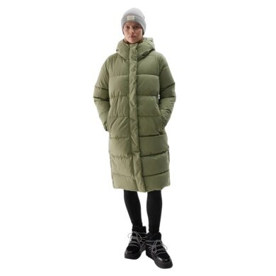 4F Daunenmantel F476 Down Jacket (Parka, sehr warm, wasserabweisend) khaki/grün Damen