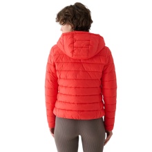 4F Steppjacke F468 Down Jacket mit Kapuze (Daunenfüllung) rot Damen