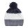 4F Wintermütze (Bommel) M461 Cap - grau/weiss/dunkelblau