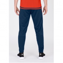 JAKO Trainingshose Pant Active (100% Polyester) lang navyblau/orange Jungen