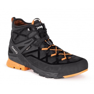 AKU Wanderschuhe Rock DFS Mid GTX (Zustieg, wasserdicht) schwarz/orange Herren