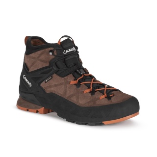 AKU Wanderschuhe Rock DFS Mid GTX (Zustieg, wasserdicht) rostbraun Herren