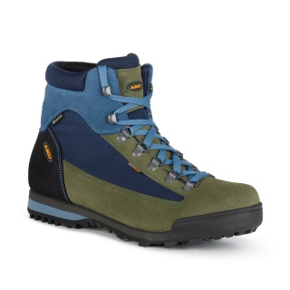 AKU Wanderschuhe Slope Original GTX (Trekking, wasserdicht, Made in Italy) blau/grün Herren