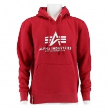 Alpha Industries Kapuzenpullover (Hoodie) Basic Logo weinrot Herren