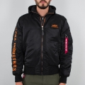 Alpha Industries Fliegerjacke MA-1 D-Tec SE (Special Edition) - winddicht, wasserabweisend - schwarz/orange Herren