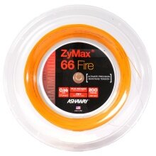 Ashaway Badmintonsaite Zymax 66 Fire orange 200m Rolle