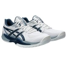 Asics Hallen-Indoorschuhe Powerbreak FF (Stabilität) weiss/indigoblau Herren