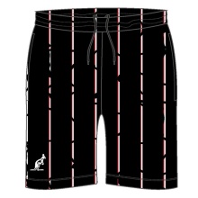 Australian Tennishose Short Stripes in Ace 2023 kurz schwarz Herren
