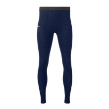 Bergans Unterziehhose Dual Merino Tight (hervorragendes Temperaturregulierung) lang Unterwäsche navyblau Herren