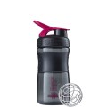 BlenderBottle Trinkflasche Sportmixer Grip 590ml schwarz/pink