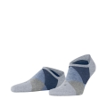 Burlington Tagessocke Sneaker Clyde (Argyle-Muster) graublau Herren - 1 Paar