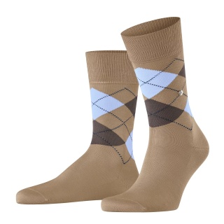 Burlington Tagessocke Manchester (Argyle-Muster) beige Herren - 1 Paar