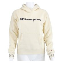 Champion Hoodie Big Logo Print beige Mädchen