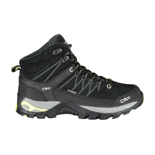 CMP Wanderschuhe Rigel Mid WP (Trekking, wasserdicht) schwarz/limegrün Damen