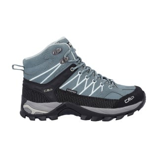 CMP Wanderschuhe Rigel Mid WP (Trekking, wasserdicht) hellblau/grau Damen