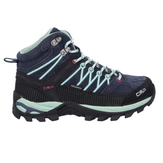 CMP Wanderschuhe Rigel Mid WP (Trekking, wasserdicht) dunkelblau/hellblau Damen