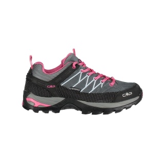 CMP Wanderschuhe Rigel Low WP (Trekking, wasserdicht) grau/fuchsia Damen