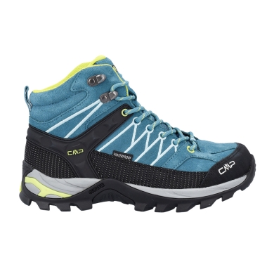 CMP Wanderschuhe Rigel Mid WP (Trekking, wasserdicht) tealblau/acido Damen