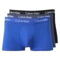 Calvin Klein Unterwäsche Boxershorts Low Rise Trunk (Baumwolle) mehrfarbig schwarz/blau Herren - 3 Stück