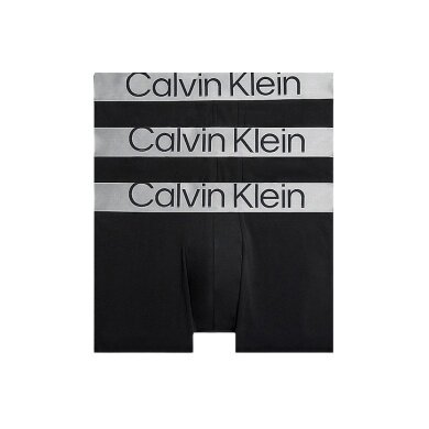 Calvin Klein Unterwäsche Boxershorts Trunk Steel Cotton (Baumwolle) schwarz Herren - 3 Stück