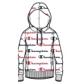 Champion Kapuzenpullover Logo Print 2021 weiss/schwarz/rot Damen