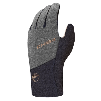 Chiba Winter-Fahrradhandschuhe All Natural Glove Waterproof dunkelgrau - 1 Paar