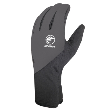 Chiba Winter-Fahrradhandschuhe Softshell Light dunkelgrau - 1 Paar