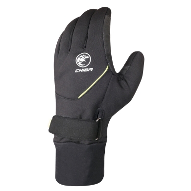 Chiba Winter-Fahrradhandschuhe Rain Pro schwarz/neongelb- 1 Paar