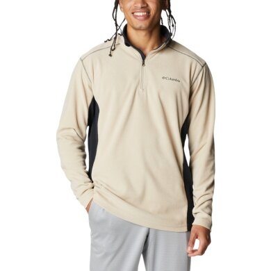 Columbia Fleecepullover Klamath Range II Half Zip (leicht, bequem) beige/schwarz Herren