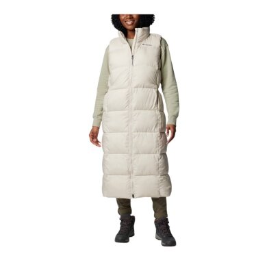 Columbia Winter-Daunenweste Puffect Long Vest (Thermarator Isolierung, Omni-Shield) beige/stone Damen