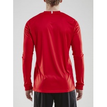 Craft Sport-Langarmshirt (Trikot) Squad Solid - hohe Elastizität, ergonomisches Design - rot Herren