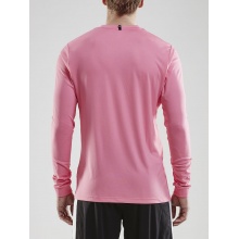 Craft Sport-Langarmshirt (Trikot) Squad Solid - hohe Elastizität, ergonomisches Design - pink Herren