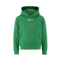 Craft Kapuzenpullover Community 2.0 Logo Hoodie (athletische Passform) grün Kinder