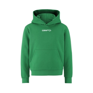 Craft Kapuzenpullover Community 2.0 Logo Hoodie (athletische Passform) grün Kinder