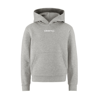 Craft Kapuzenpullover Community 2.0 Logo Hoodie (athletische Passform) grau Kinder