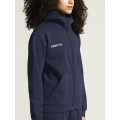 Craft Kapuzenpullover Community 2.0 Logo Full Zip Hoodie (Baumwolle/Polyester) navyblau Damen