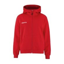 Craft Kapuzenpullover Community 2.0 Logo Full Zip Hoodie (Baumwolle/Polyester) rot Damen