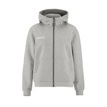 Craft Kapuzenpullover Community 2.0 Logo Full Zip Hoodie (Baumwolle/Polyester) hellgrau Damen