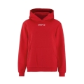 Craft Kapuzenpullover Community 2.0 Logo Hoodie (athletische Passform) rot Damen