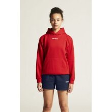 Craft Kapuzenpullover Community 2.0 Logo Hoodie (athletische Passform) rot Damen