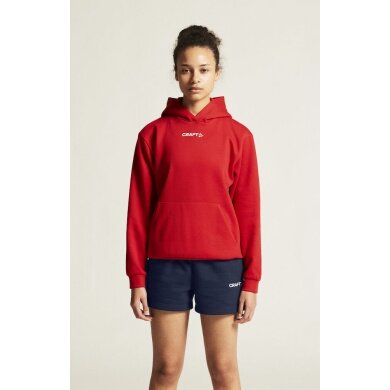 Craft Kapuzenpullover Community 2.0 Logo Hoodie (athletische Passform) rot Damen