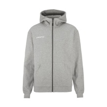 Craft Kapuzenpullover Community 2.0 Logo Full Zip Hoodie (Baumwolle/Polyester) grau Herren